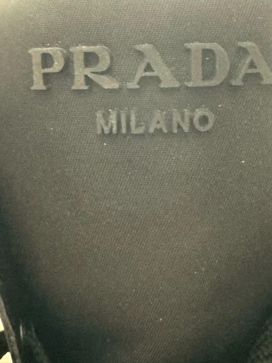 Prada Re-nylon Brixxen leather booties Black Lace-Up Chunky Lug Heel Boots sz36 - Picture 9 of 17